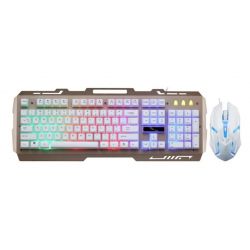 Teclado G700 Golden Combo Mouse Makkax