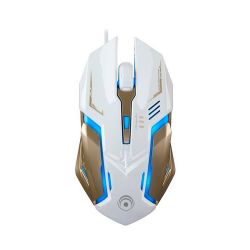 Mouse Gamer Makkax K1 White Gold