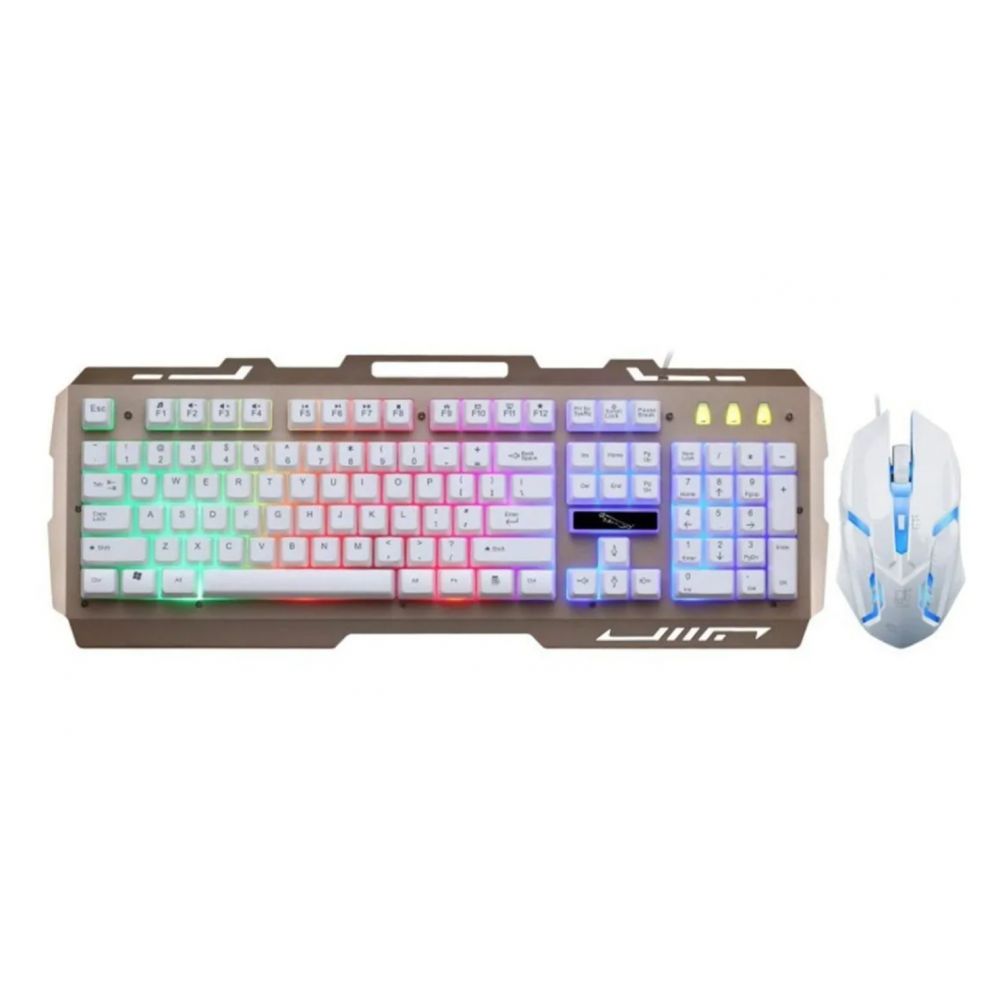 Teclado G700 Golden Combo Mouse Makkax i3